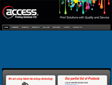 Tablet Screenshot of accessprintingsolutions.net